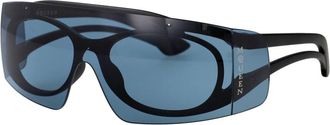 Alexander McQueen Am 0489S Zonnebril - unisex - Zonnebrillen - Zwart - ONE Size - Nylon - Accessoires