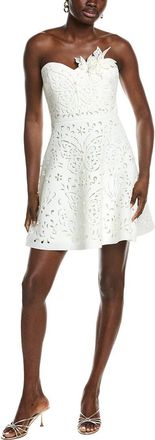 Badgley Mischka Laser A-Line Mini Dress
