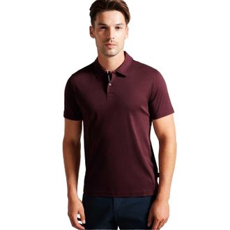 Ted Baker Heren Zeiter Katoenen Polo Shirt (Maroon)