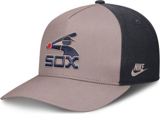 Nike Chicago White Sox Cooperstown Rise Nike Mens MLB A-Frame Adjustable Hat in Brown | NB1A0ILJCWS-LCD