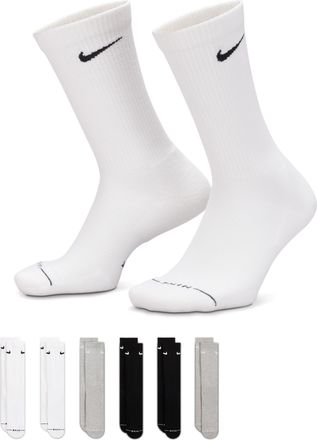 Nike Unisex Everyday Elevated Crew Socks (6 Pairs) in White | HQ8021-903