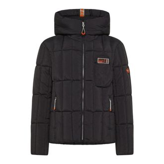 Dekker Winter Jackets, male, Black, Size: 2XL Tredon Quilted Down Jacket with Hood