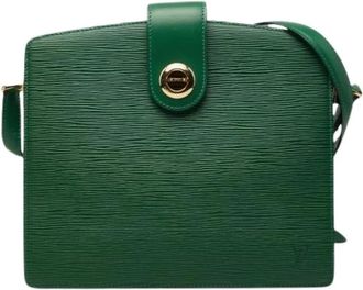 Louis Vuitton Pre-owned Vintage Shoulder Bag - Dames - Vintage Schoudertas - Groen - ONE Size - Leer - Vintage