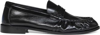 Saint Laurent Le Loafer - Heren - Loafers - Zwart - 41 1/2 EU - Leer - Schoenen