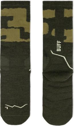 Buff Merino Mw Crew Socks Wandersocken - Unisex | oliv