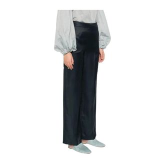 Liviana Conti Wide Trousers, female, Blue, Size: XS Pantalone Cesira