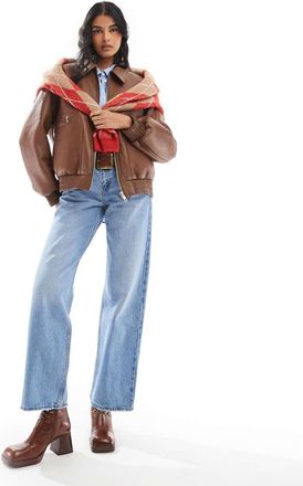 Levi's Jeans larghi a vita bassa azzurri-Blu