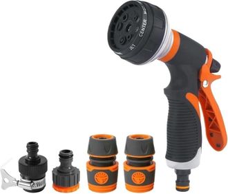 OEM Juego De 5 Piezas De Pistolas De Riego Para Jard&iacute;n Con 8 Modos, Pulverizador De Alta Presi&oacute;n, Boquilla De Riego Ajustable, Aspersor Para Plantas, C&eacute;sp