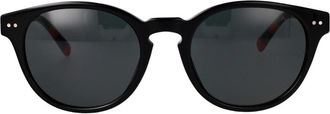 Polo Ralph Lauren Zonnebril met rond montuur - Heren - Zonnebrillen - Zwart - 52 MM - Accessoires