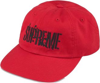 SUPREME Cappello da baseball Splatter a 6 sezioni - Rosso