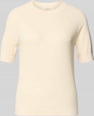 Selected Regular Fit Strickpullover aus Viskose-Baumwoll-Mix Modell ELINNA in Offwhite, Gr&ouml;&szlig;e XL