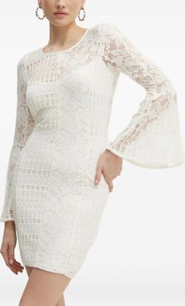 Guess Co lace open-back mini dress - White