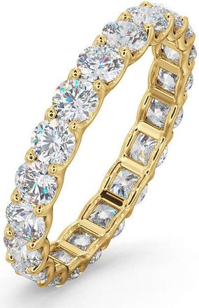 The Diamond Store Chloe Lab Diamond Eternity Ring 18K Gold Claw Set 2.00ct G/Vs