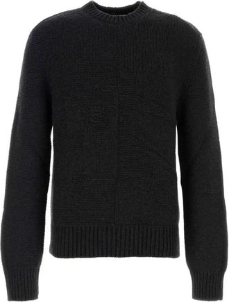 Burberry Slate kasjmier trui - Heren - Cashmere truien - Zwart - L - Kasjmier - Truien & Vesten
