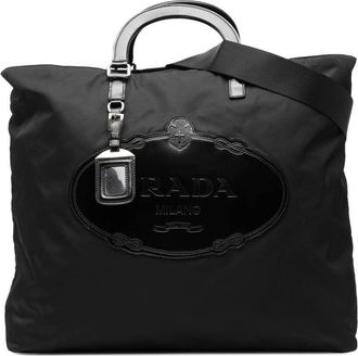 Prada Pre-owned Prada Tessuto Canapa Logo Satchel Ladies YNCPB428BKLPRU9O