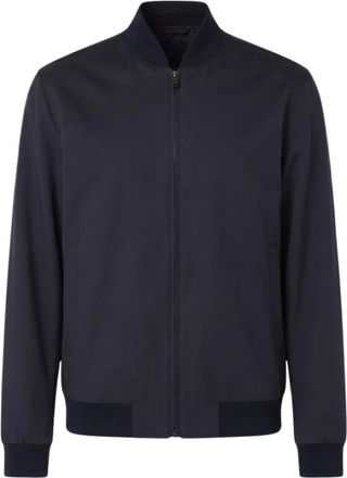 HUGO BOSS H-Hanry-BMB-B1 - Heren - Bomber jackets - Blauw - S - Wol - Jassen