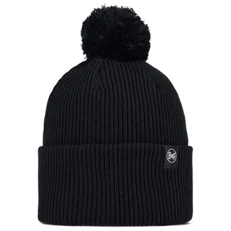 Buff Knitted Beanie Renvi Pom M&uuml;tze - Unisex | schwarz