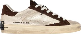 Crime London Deconstructed - Dames - Sneakers - Bruin - 36 EU - Leer - Schoenen