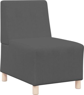 vidaXL Modular Sofa Unit Armless Dark grey 55 x 74 x 82 cm Vidaxl