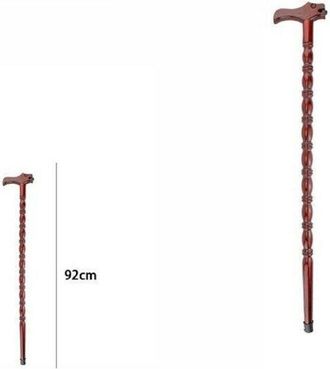 Trade Shop Trade Shop - Bastone Da Passeggio Per Anziani Disabili In Legno Lunghezza 92 Cm 65548