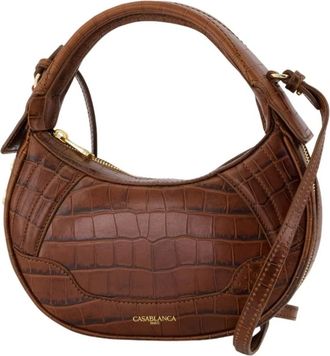 Casablanca Biker Bag - Dames - Tassen - Bruin - Maat: ONE Size Leer
