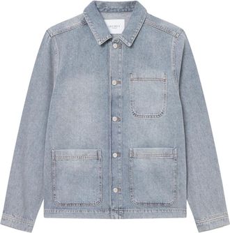 Les Deux Jassen, Heren, Blauw, XL, Denim, Denim Shirt Jacket