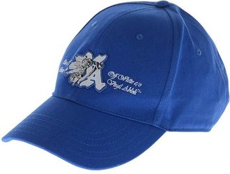 Off-white Blue Solid Baseball Cap