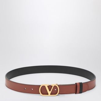 Valentino Garavani Reversible Vlogo Signature belt brown/black