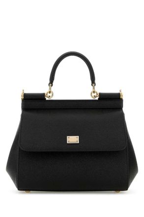 Dolce & Gabbana Black Sicily medium Satchel