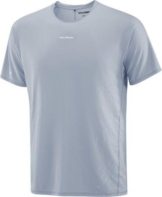 Salomon Sense Aero S/S Tee GFX Laufshirt f&uuml;r Herren | grau