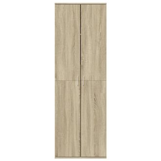 Berkfield Home Highboard Sonoma Oak 60x35x180 cm Engineered Wood in Light Oak | Size: 60 x 35 x 180 cm