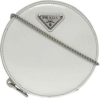 Prada Pre-owned Mini Bags, female, White, Size: ONE SIZE Pre-owned Leather Mini Bag