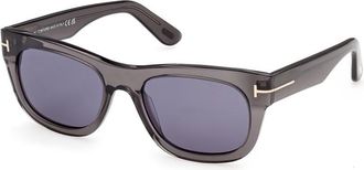 Tom Ford Marshall-02 Dark Blue Rectangular Mens Sunglasses FT1334 20V 54