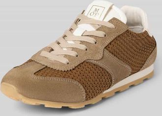 Marc O'Polo Low Top Sneaker aus Leder-Mix Modell FABIANA 4M in Taupe, Gr&ouml;&szlig;e 36