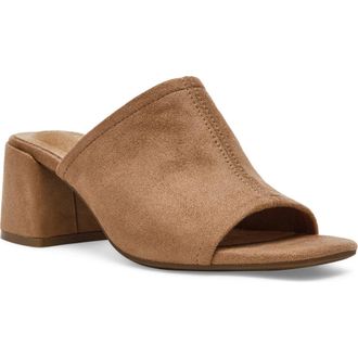 Anne Klein Flutter Slide Sandal in Sand Suede at Nordstrom, Size 8.5