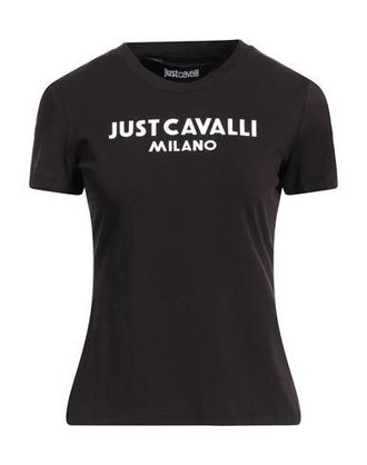 Tシャツ・カットソー JUST CAVALLI Woman T-Shirt Black 76PAHE03CJ110 899 Just Cavalli logo-print Cotton T-shirt | Black | FARFETCH ID