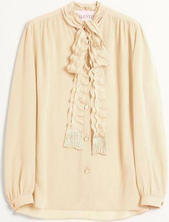 Valentino Camicia In Crepe De Chine Donna BETULLA 36