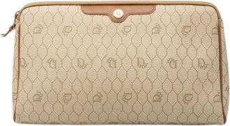 Dior Pre-owned Clutches, female, Beige, Size: ONE SIZE Pre-owned Vintage Clutch