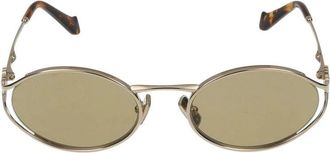 Miu Miu 0MU 52Ys Zonnebril - Dames - Accessoires - Geel - Maat: 54 MM Polyamide