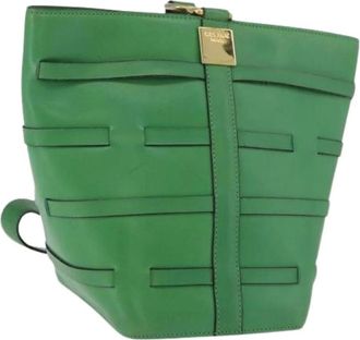 Celine Pre-owned Bucket Bags, female, Green, Size: ONE SIZE Pre-owned Vintage Bucket Bag
