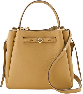 Tory Burch Womens Romy Shoulder Bag Brown Cowhide