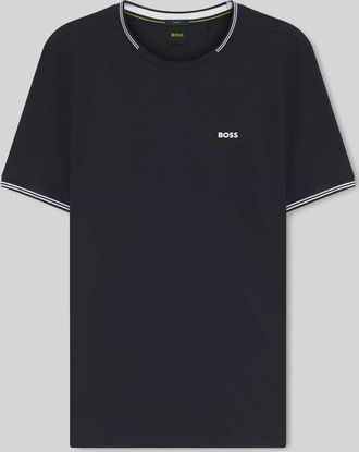 HUGO BOSS Regular Fit T-Shirt aus Baumwoll-Mix Modell TAUL in Dunkelblau, Gr&ouml;&szlig;e XL