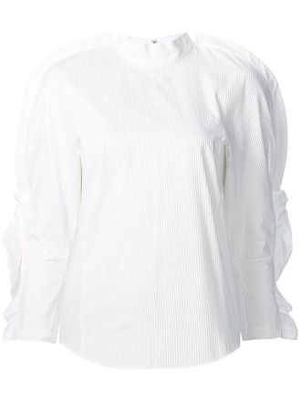 Toga Archives Blusa con ruches - Bianco