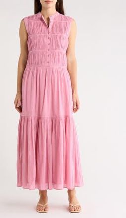 Area Stars Pia Pintuck Cotton Maxi Dress in Lavender at Nordstrom Rack, Size X-Large