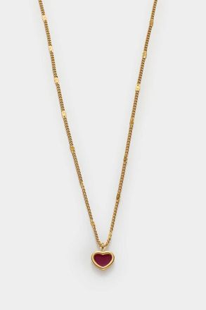 Katie Loxton Rouge Waterproof Gold Heart Necklace at Nordstrom