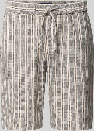 Mc Neal Bermudas mit Ges&auml;&szlig;leistentasche und Kordelzug in Blau, Gr&ouml;&szlig;e XXXL