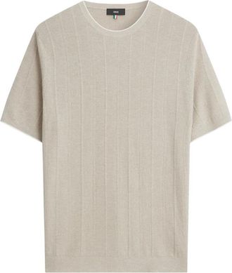 Cinque Cigion Knit T-Shirt - Heren - T-shirts - Bruin - XL - Tops
