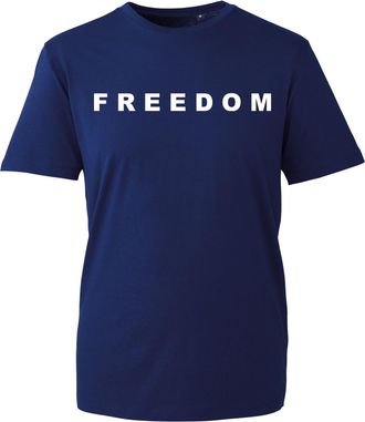 Generic Freedom Message T-Shirt, Political Activist Charlie Tribute Kirk Inspired Graphic Tee, Free Speech Support Top, Unisex Gift Shirt (Navy, L Years)