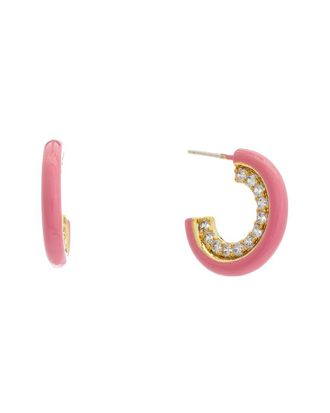 Cloverpost Decade 14K Plated CZ Hoops