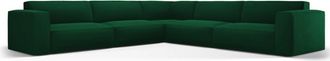 BLOOMINGLOFT 5-Sitzer Design Ecksofa Gaby Samt